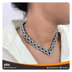 V-Shaped Beaded Choker