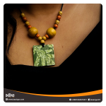 Wooden Batik Necklace