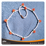 Beaded Orange Choker
