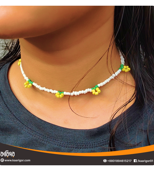 Beaded Lemon Choker