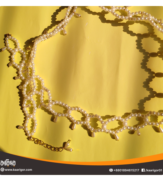 Pearl Drop Beaded Waist Belt