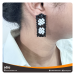Crochete Patterned Beaded Earrings