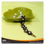 Black and Golden Beaded Bracelet