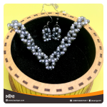 V-Shaped Beaded Choker Set