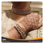 Beaded Choker and Bracelet Set