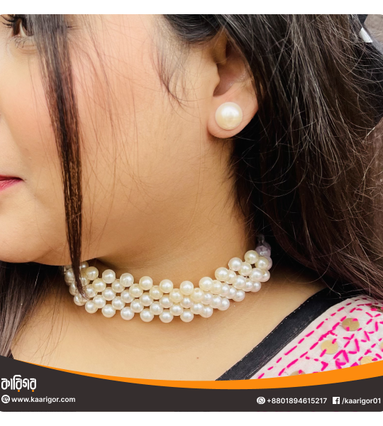 3 layered Beaded Choker Set