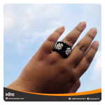 Crochet Patterned Beaded Ring