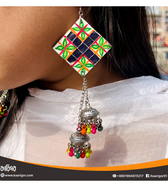 Ghuddi - Wooden Earrings